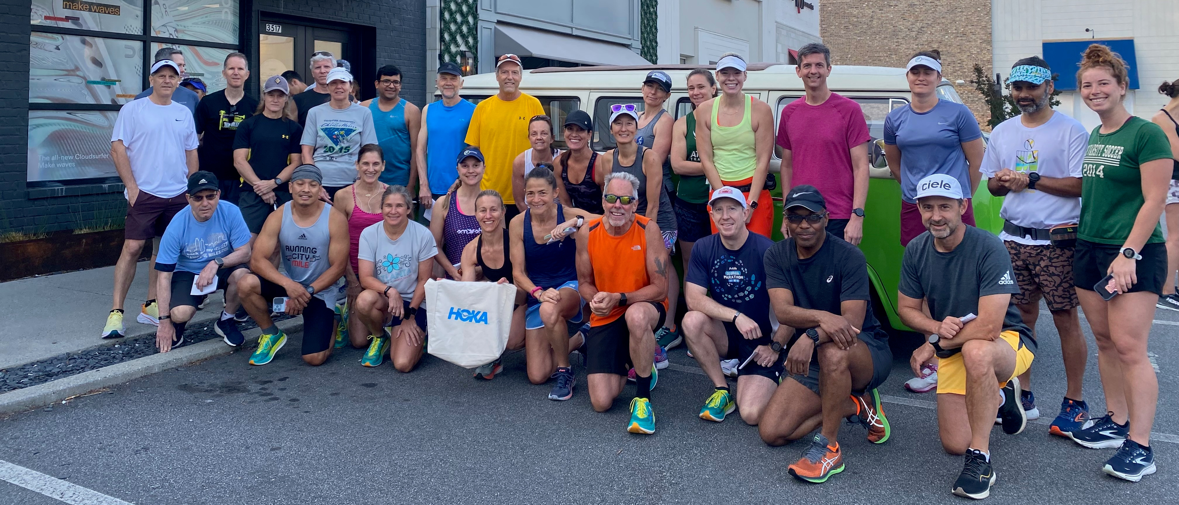 Runners at Go the Distance group run from West Stride in Buckhead, GA.